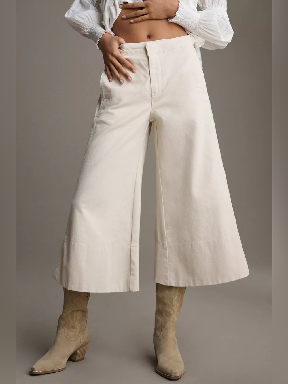 Pilcro The Foxglove Crop Flare Pants - Picture 2 of 10